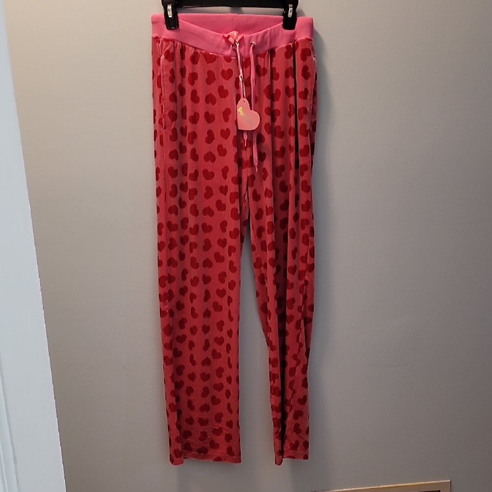 Sugar Thrillz Pink Heart Lounge Pants